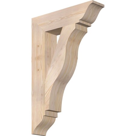 Ekena Millwork Funston Traditional Smooth Bracket, Douglas Fir, 5 1/2"W x 24"D x 36"H BKT06X24X36FST01SDF